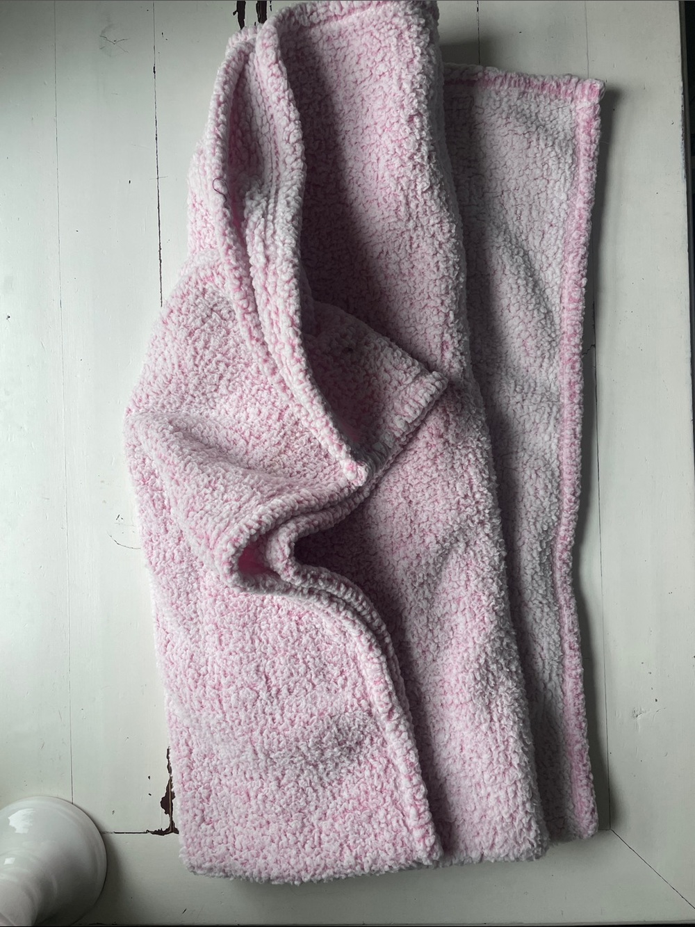 Cozy Pink Fleece Throw Blanket